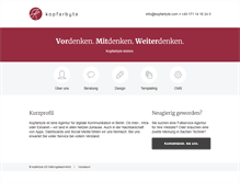 Tablet Screenshot of kopfarbyte.com